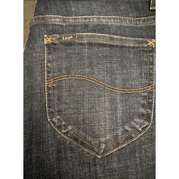 Lee Relaxed Fit Straight Leg Mid Rise Jeans - Sz 10M - Picture 4 of 13